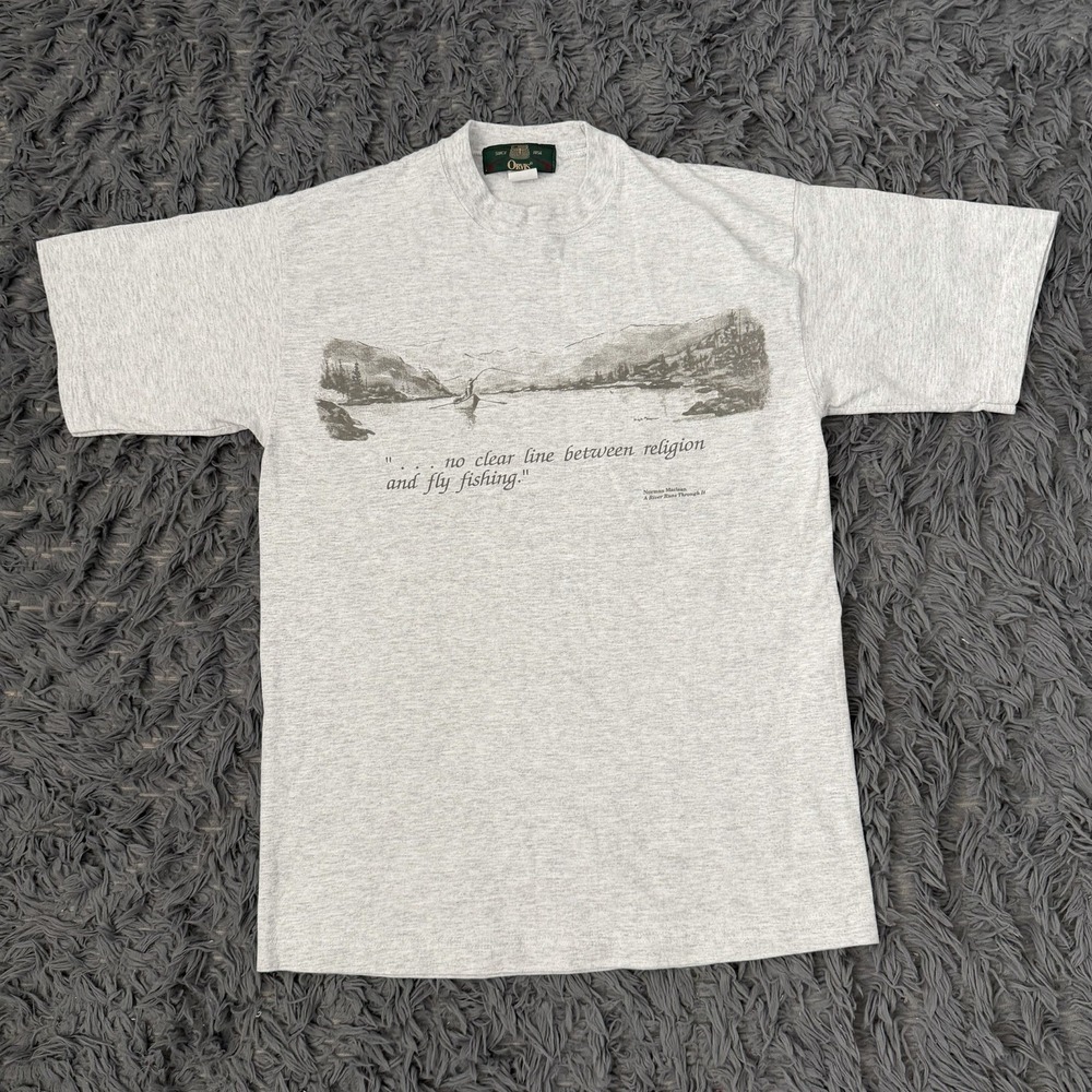 VTG A River Runs Through It Movie Robert Redford Fishing 90s T Shirt Mens Medium